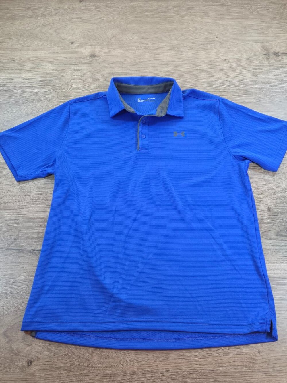 Under Armour HeatGear Men's XL Loose Fit Short Sleeve Blue Polo Golf Shirt - Picture 1 of 8